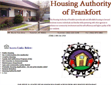 Tablet Screenshot of frankforthousing.org